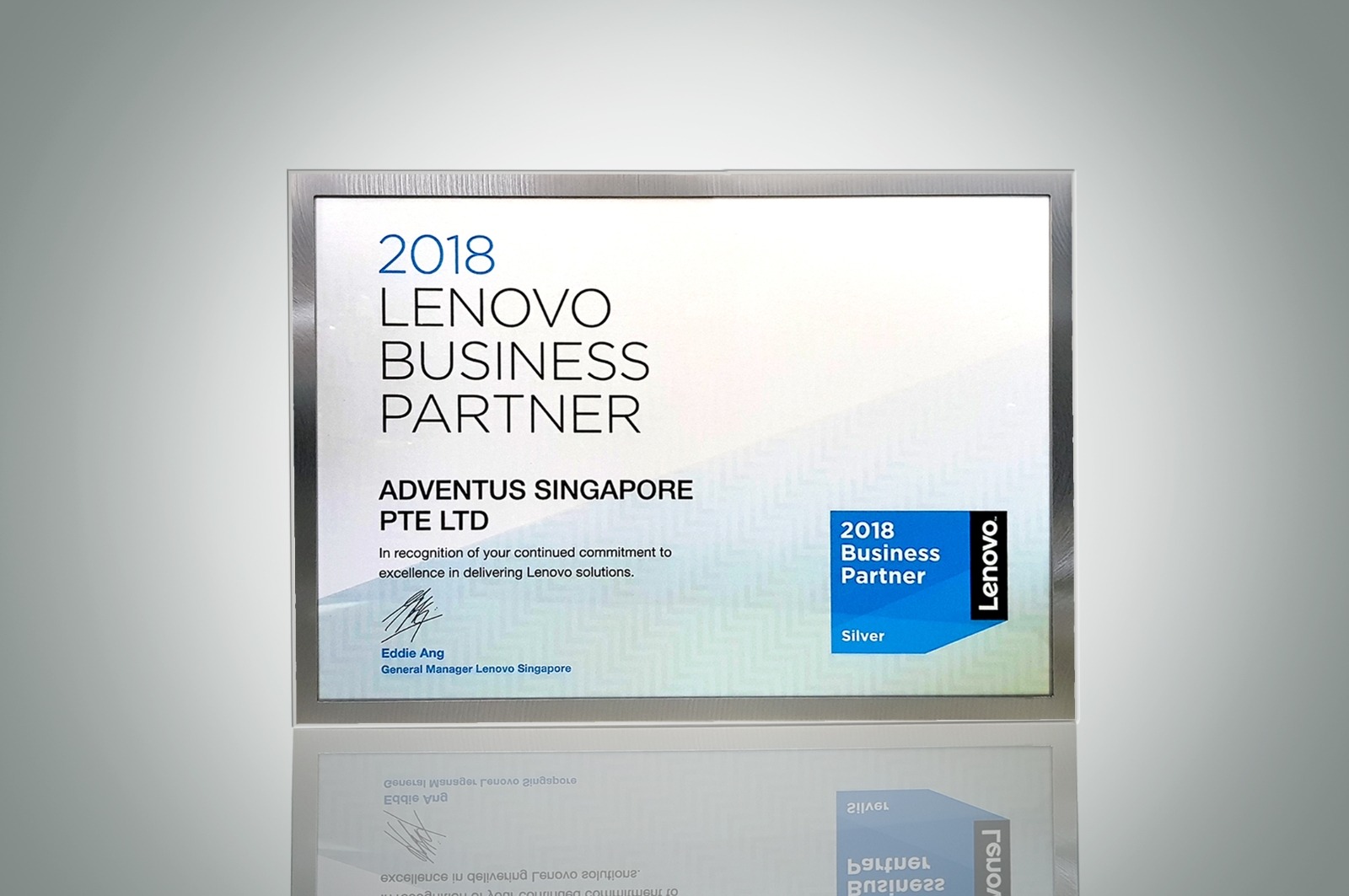 Lenovo Business Partner Silver Certification 2018
