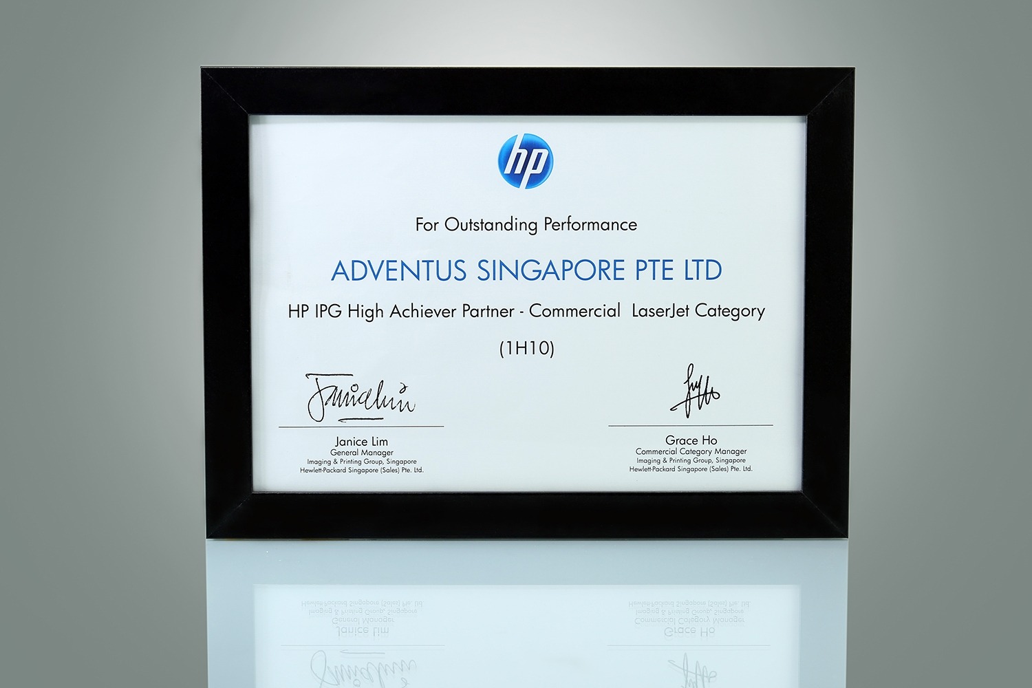 HP IPG High Achiever Award 2010
